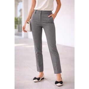 J. Crew • Classic Gray Ruby Crop Straight Leg Pants Size 12